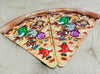 1990s Vintage Nostalgia Gift Deborah Mallow Pizza Slice Shaped Plates - Plastic QTY 2