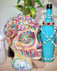 Handmade - OOAK - Mannequin Foam Head - Dia De Los Muertos - Zombie Halloween - Home Decor - House Warming Gift