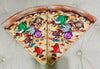 1990s Vintage Nostalgia Gift Deborah Mallow Pizza Slice Shaped Plates - Plastic QTY 2