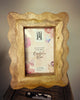 Farmhouse Rustic Wooden Vintage Style Scalloped Picture Frame Shabby Chic