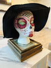 Handmade OOAK Mannequin Foam Head Rhinestone Dia De Los Muertos Home Decor Zombie