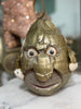 Halloween Home Decor Real Vintage Coconut Man Head Oddities Creepy Tiki