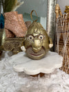 Halloween Home Decor Real Vintage Coconut Man Head Oddities Creepy Tiki
