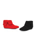 0 Microfiber Children's Boot.(Blk-Left, Red-Right)
