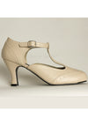 1920s Vintage Style Flapper Cream Flapper Shoes