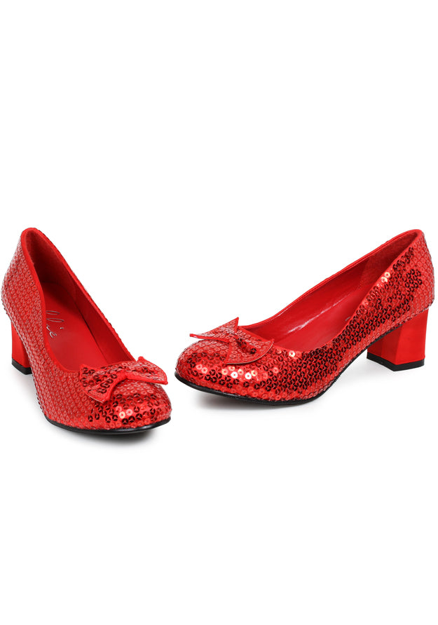 2 Heel Women Sequined Shoe.