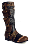3 Pocket Western Steampunk Mens Boots