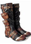 3 Pocket Western Steampunk Mens Boots