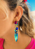 Boho Colorful Rhinestone Dangle Drop Earrings