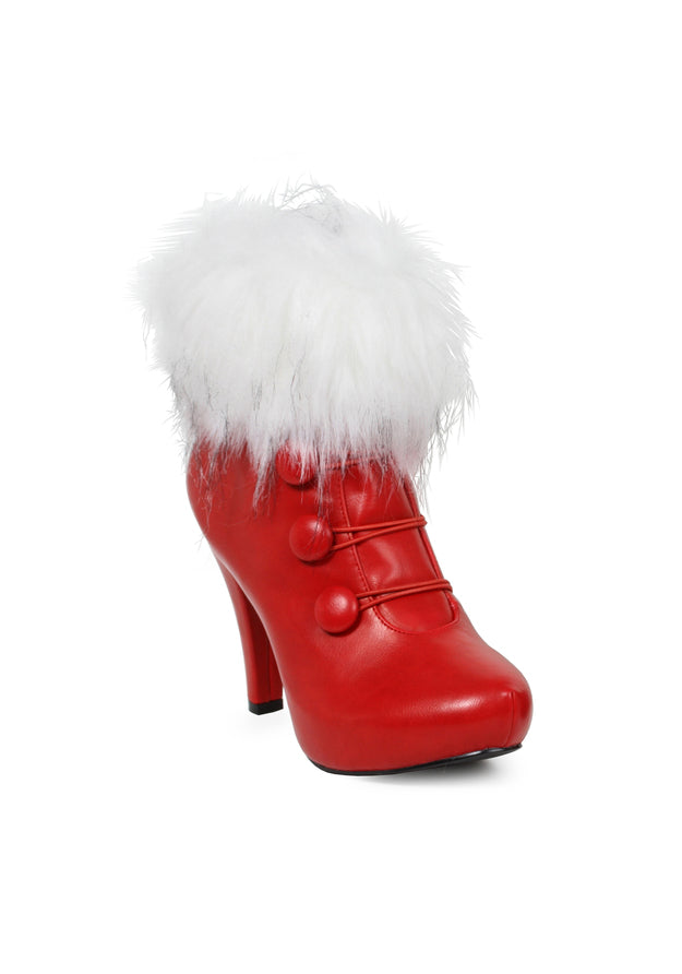 4 Womens Bootie with Faux Fur
