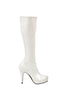 4 Heel Knee High Gogo Boot with Zipper
