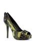 4 Heel Open Toe Pump