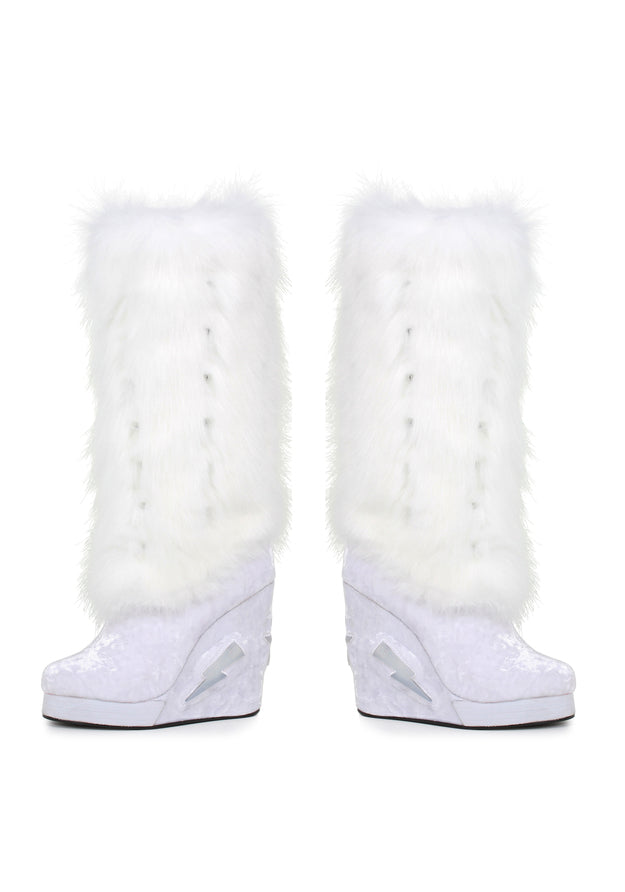 4 Inch Light Up Platform And Fur