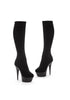 6 Pointed Stilitto Lycra Knee High Boot