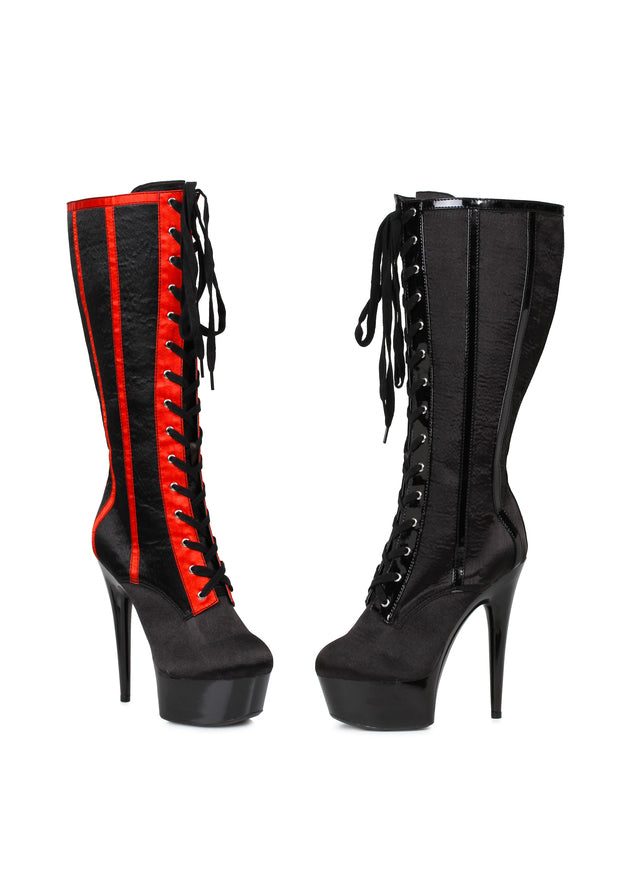 6 Satin Knee High Boot