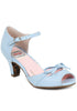 2 Peep Toe Sandal With Bow Detail