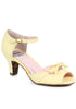 2 Peep Toe Sandal With Bow Detail