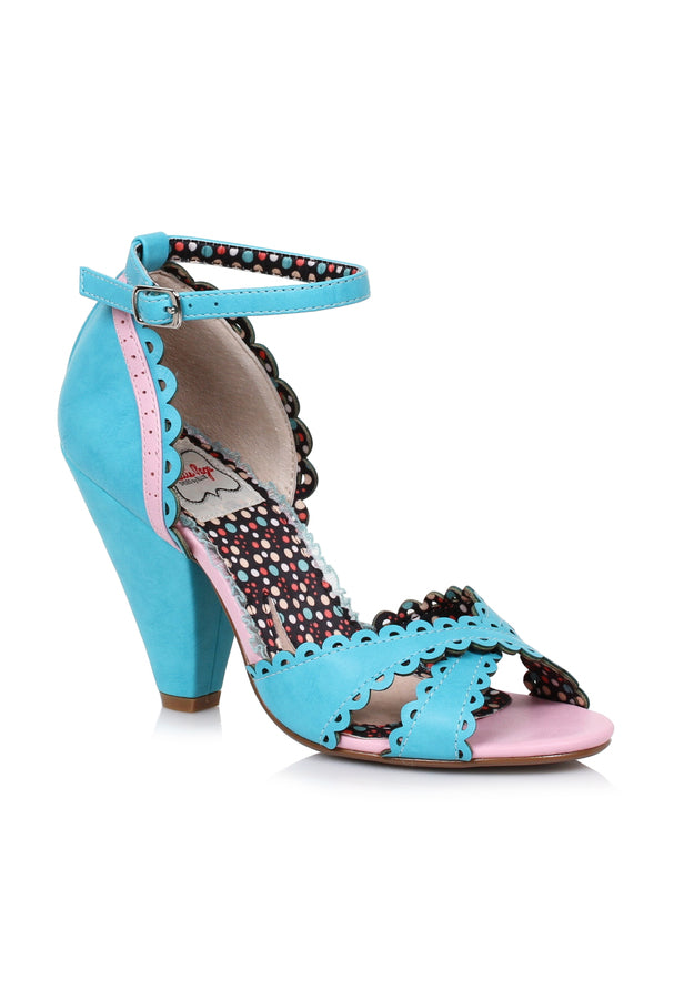 4 Open Toe Heel With Scallop Detail