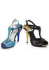 4 Heel Disco Glitter PU T-Strap Sandal