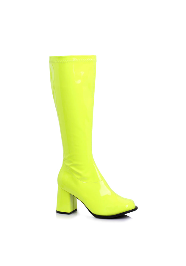 3 Gogo Boots Neon W/Zipper.