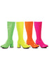 3 Gogo Boots Neon W/Zipper.