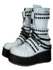 Grey Multi Reflective Rave Unisex Platform Boots