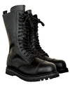 Basic Military Style Mid-Calf Lace Up Rave Boots