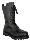 Basic Military Style Mid-Calf Lace Up Rave Boots