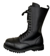 Basic Military Style Mid-Calf Lace Up Rave Boots