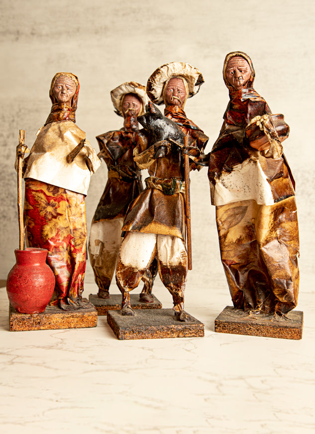 Made in Mexico Paper Mache Mexican Folk Decorative Figurines Home Decor
