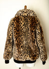 Vintage - Made in USA Leopard Print Jacket With Button Closure Pin Up Rave Gothic Punk L
