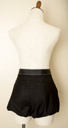 Vintage - Black Puffy Shorts with Bow Victorian Vintage Style Gothic Lolita Rave Size Small