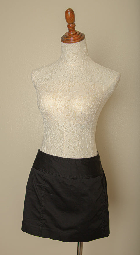 Vintage - Express Black Mini Skirt with Some Stretch / Gothic / Rave / Punk / Clubwear Size 4