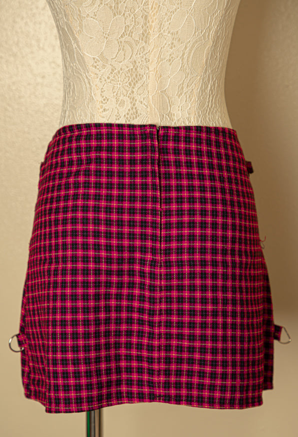 Vintage - Tart Punk Rocker Plaid School Girl Skirt Womens Medium