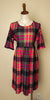 Urban Threads Stretchy Plaid Dress XL
