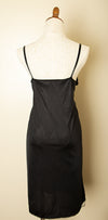 Vintage-Black Nightgown Sleepwear Lace Spaghetti Strap Dress Size M 38 Bust