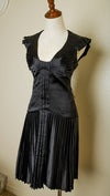 Zac Posen Vintage 100% Silk Black Flapper Style Dress