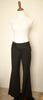 Vintage Express Casual Career Pinstripe Black & White Stretchy Loose Flare Pants Size 4