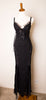 Vintage Lip Service Belladonna's Boudoir Black Corset Gothic Morticia Gown Wedding Dress L