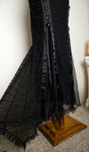 Vintage Lip Service Belladonna's Boudoir Black Corset Gothic Morticia Gown Wedding Dress L