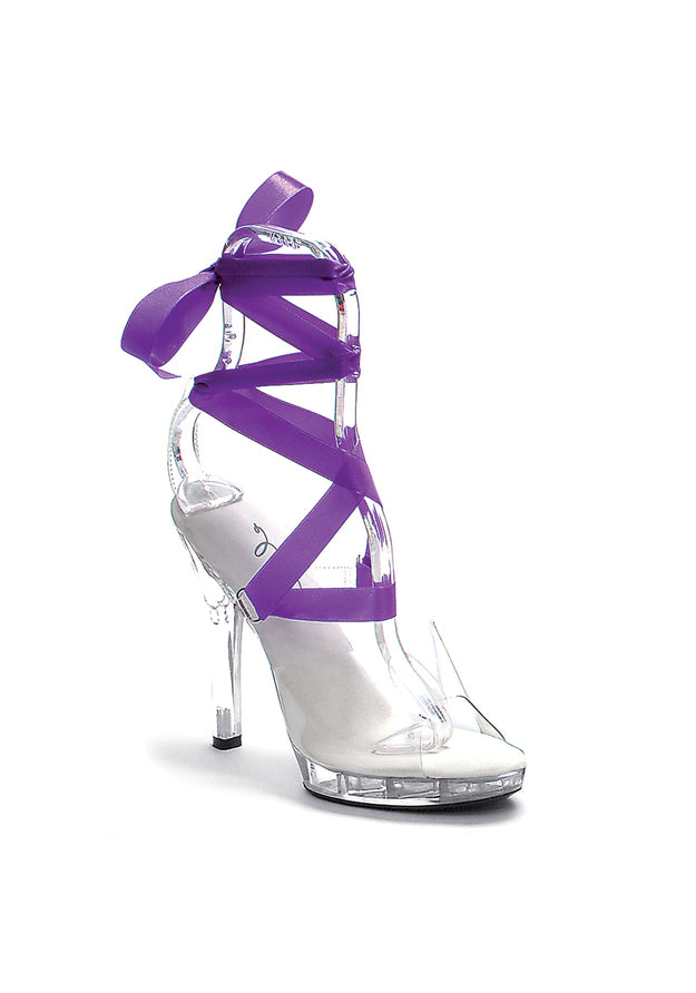 5 Heel Sandal  W/ 7 Interchangeable Ribbons.