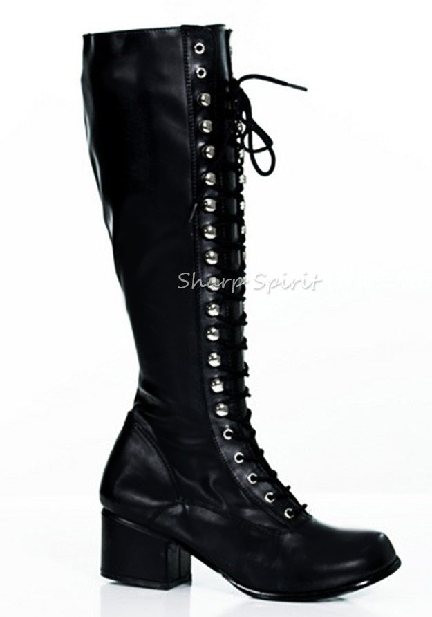Black Lace Up Military Combat Boots