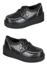 Pinstripe Platform Creeper Shoes