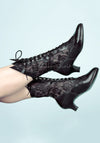 Victorian Mid-Calf Lace Boots