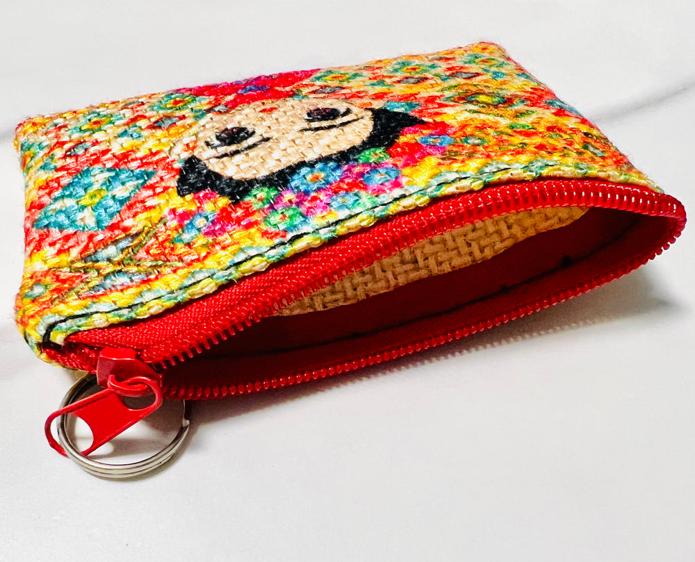 Made in Mexico Frida Kahlo Keychain Coin Purse