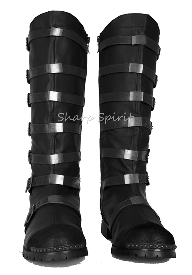 Mens Steampunk Strapped Halloween Costume Boots