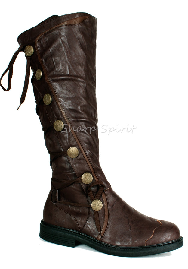 Pirate Warrior Soldier Combat Military Gothic Mens Boots
