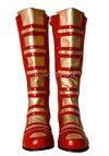 Red & Gold Super Hero Robot Man Boots