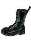 Basic Military Style Mid-Calf Lace Up Rave Boots